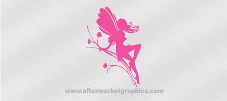 Fairy on Flower Decal